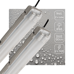 2 PACK - LED's Light LED TL licht balk met sensor 120 cm - Bewegingssensor en nachtsensor - Waterdicht - 4200 lm - LED.nl