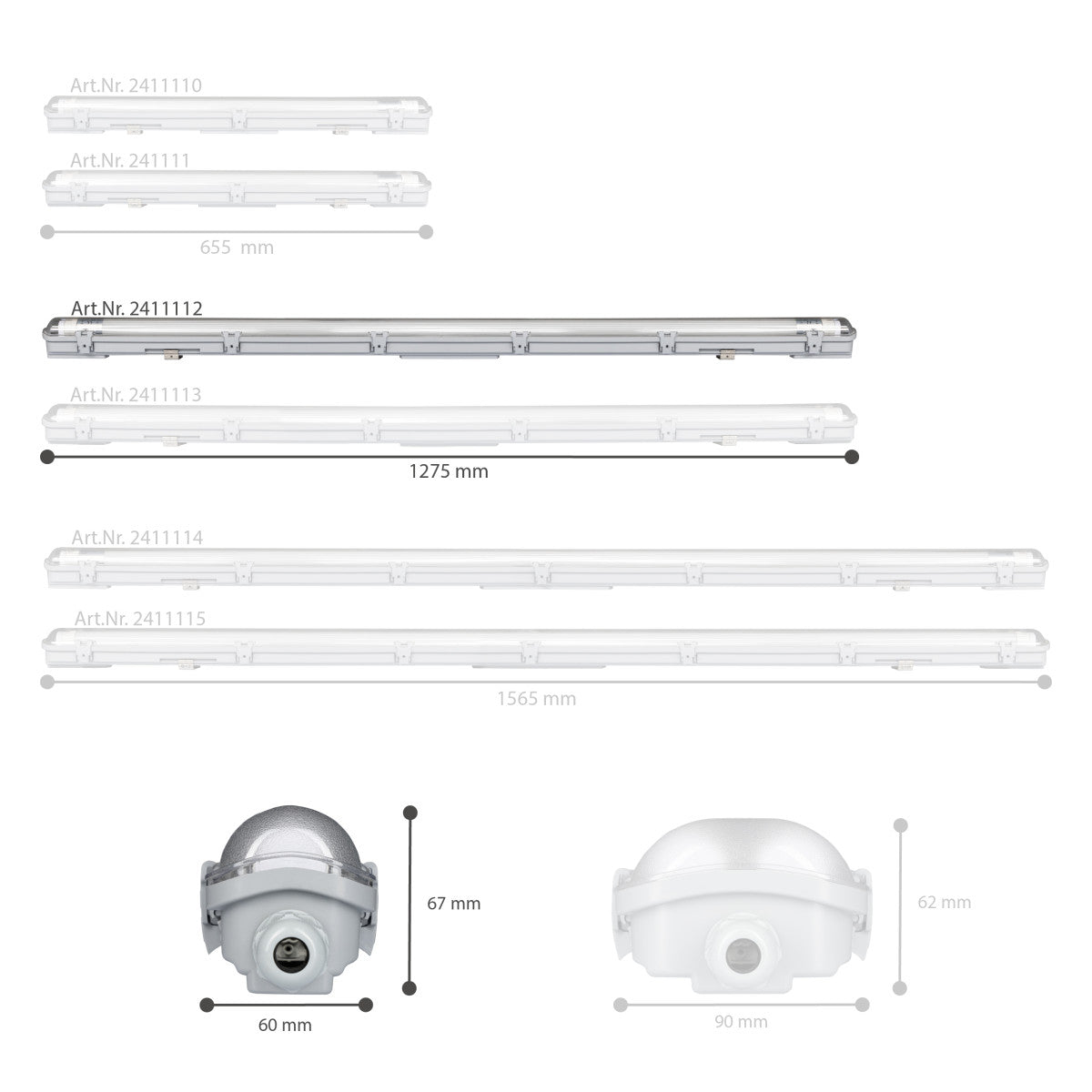 LED's Light LED TL armatuur 120 cm compleet met LED TL buis - 2160lm TL verlichting LED.nl