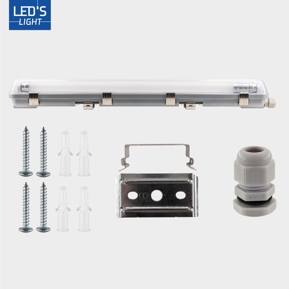 6 PACK - LED's Light Dubbele LED TL lamp 150 cm - compleet met LED buizen - Binnen en buiten - 6120 lm - 2x16.5W - 4000K LED.nl