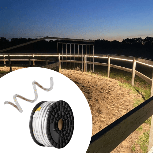 Baanverlichting Paarden of longeerbak Horsewalker Verlichting 50m - Verlengbaar tot 75 meter - 40.000 lm) Led.nl
