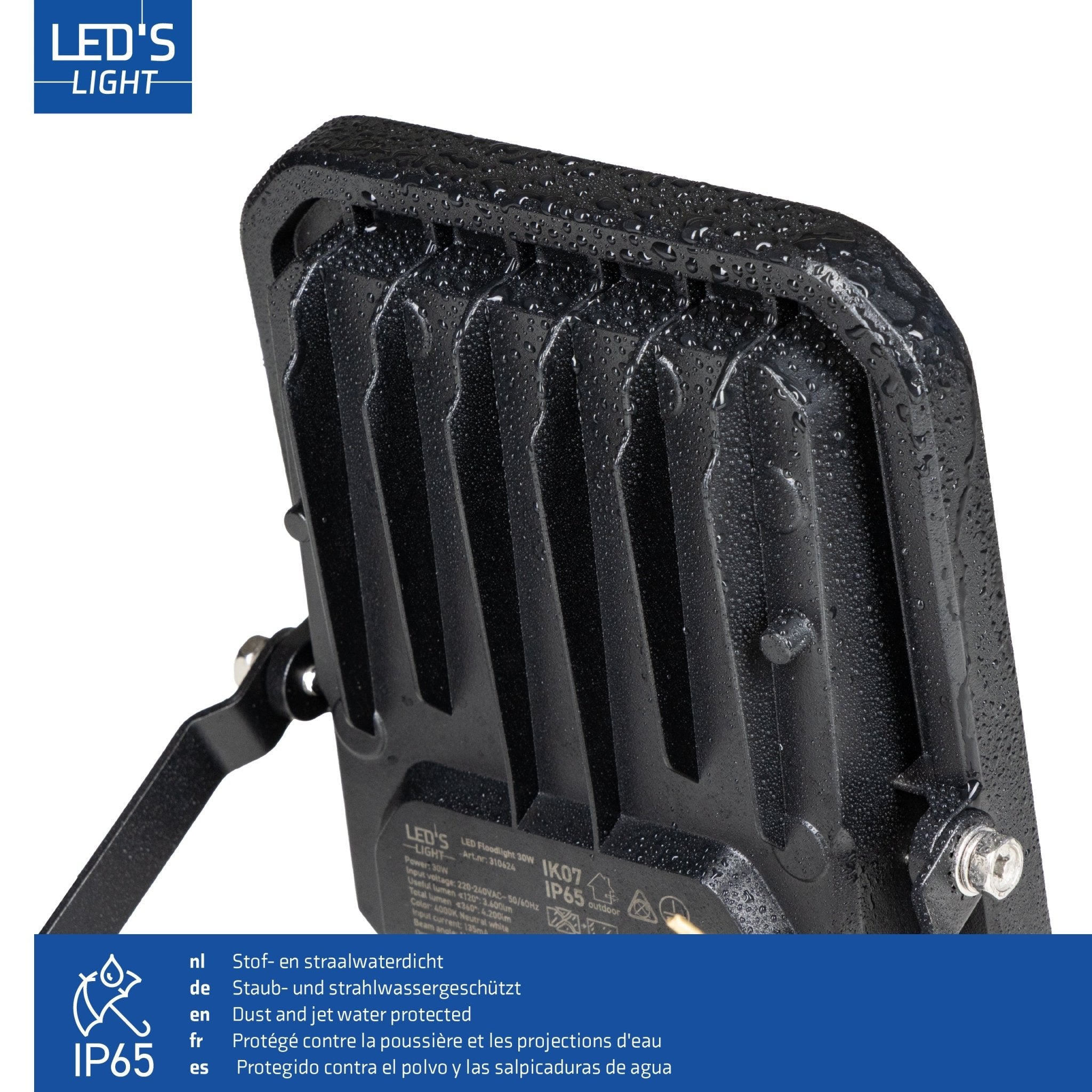 LED's Light Buitenlamp schijnwerper 4200 - voor binnen en buiten - 30W Schijnwerpers LED.nl