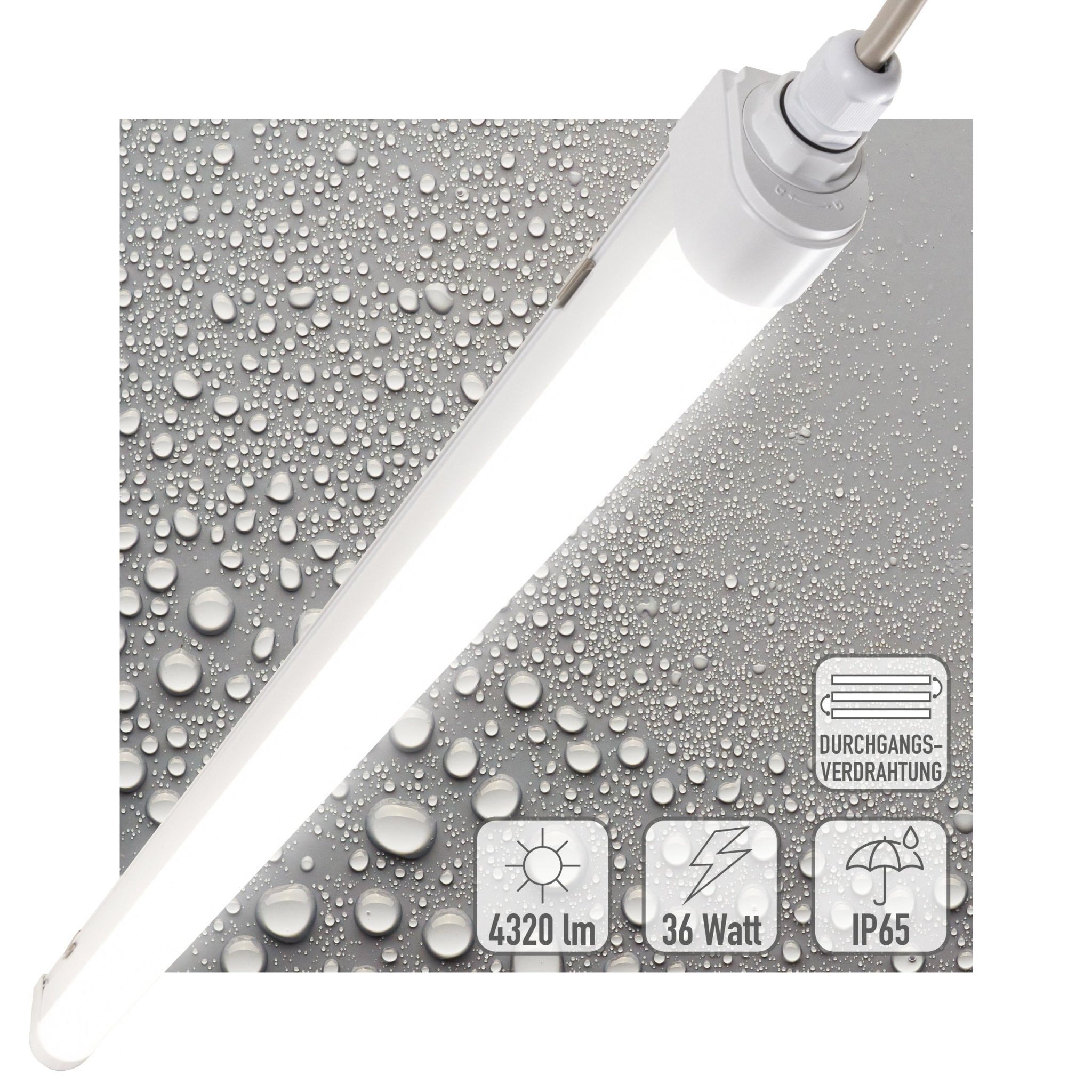 LED's Light LED TL lamp compleet - 36W, 120cm, 4320lm 4000K - IP65 IK08 - Koppelbaar TL verlichting LED.nl