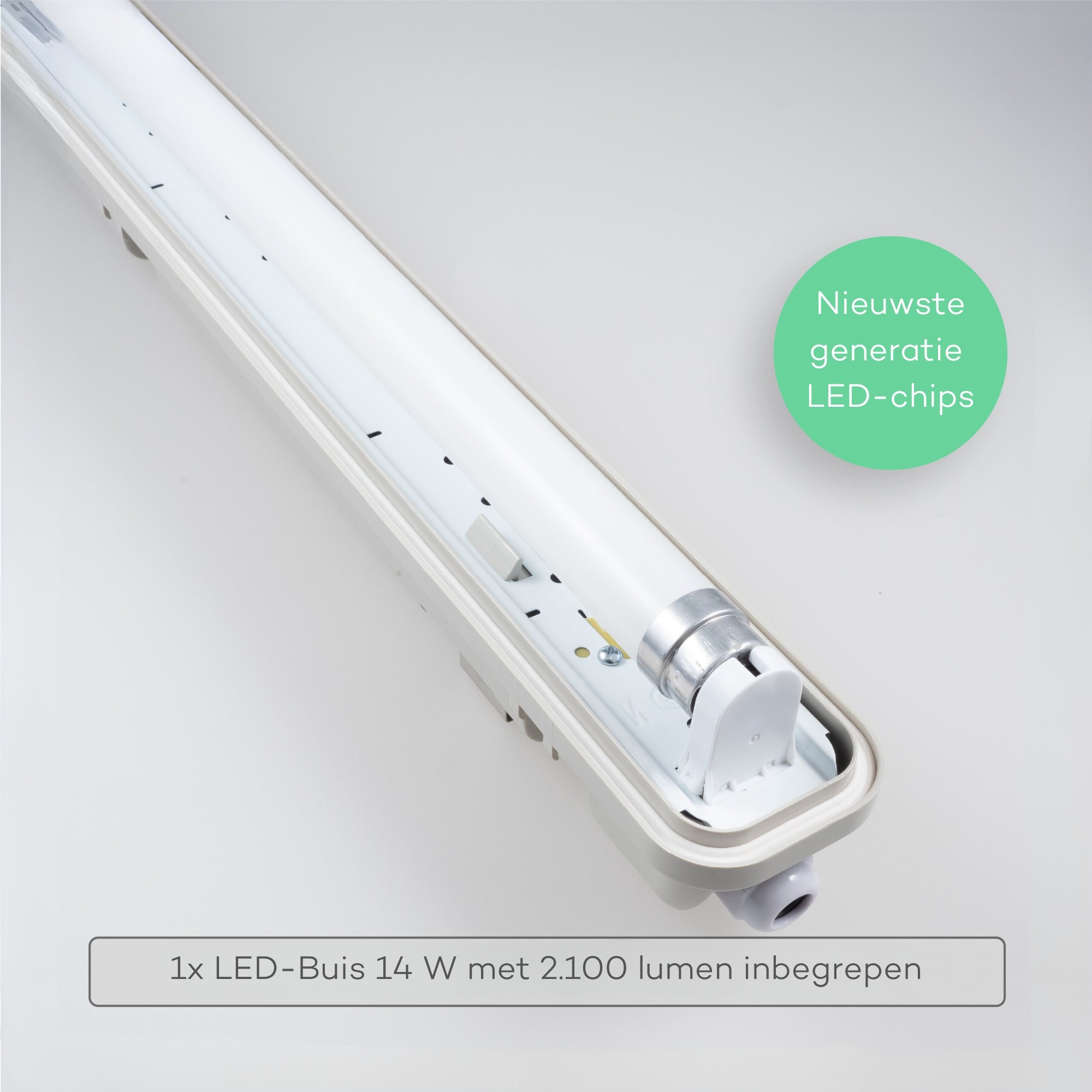 LED's Light LED TL verlichting compleet met LED TL buis 120 cm - 3 lichtkleuren - 18W (36W) TL verlichting LED.nl