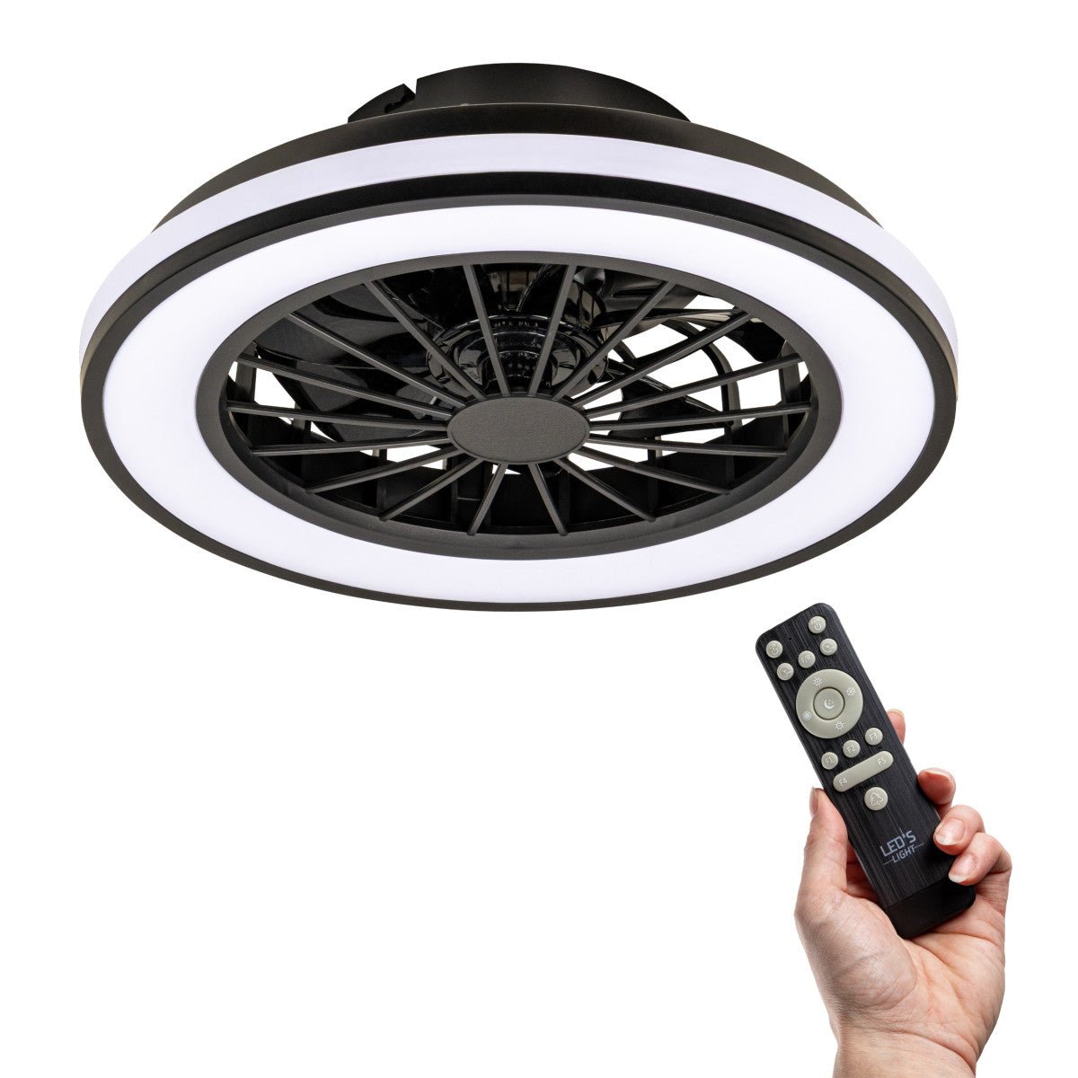 LED's Light Plafondlamp met ventilator - 39W 3300lm 2700K/6500K Plafondventilatoren LED.nl
