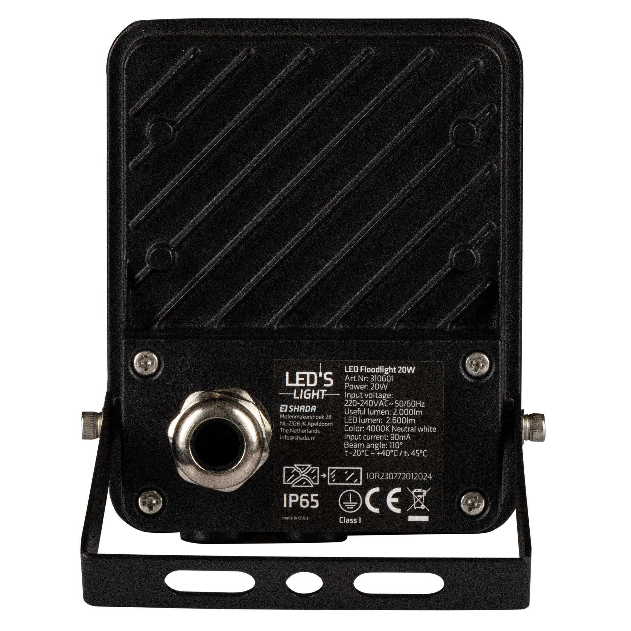 LED's Light Schijnwerper 2400 - Kantelbaar en Waterdicht - Binnen & Buiten - 20W Schijnwerpers LED.nl