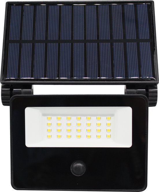 LED's Light Solar Schijnwerper met bewegingssensor - Volledig draadloze buitenlamp - Zwart Buitenlampen LED.nl