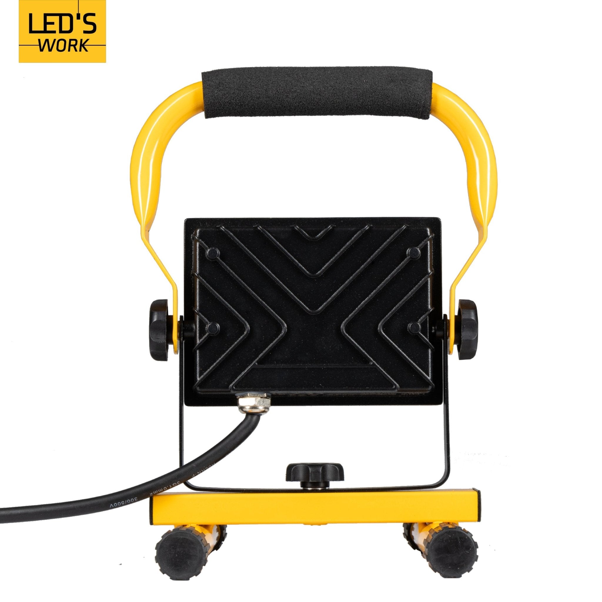 LED's Work Bouwlamp 3100 - Verstelbare beugel - Waterdicht (IP65) - Zwart geel Werklampen LED.nl