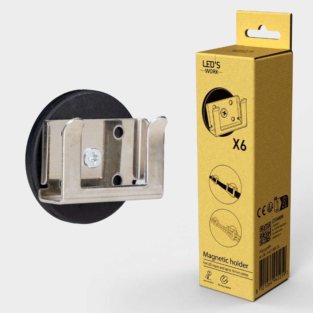 LED's Work LICHTSLANG Accessoire - Magneet - 19mm Ø47mm - Zwart Accessoires LED.nl