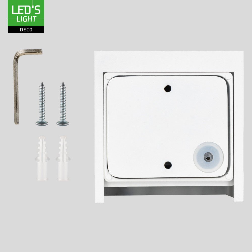 Lumo Cube Wit - Wandarmatuur zonder lichtbron - Excl 1xG9 - IP65 Wandlampen LED.nl
