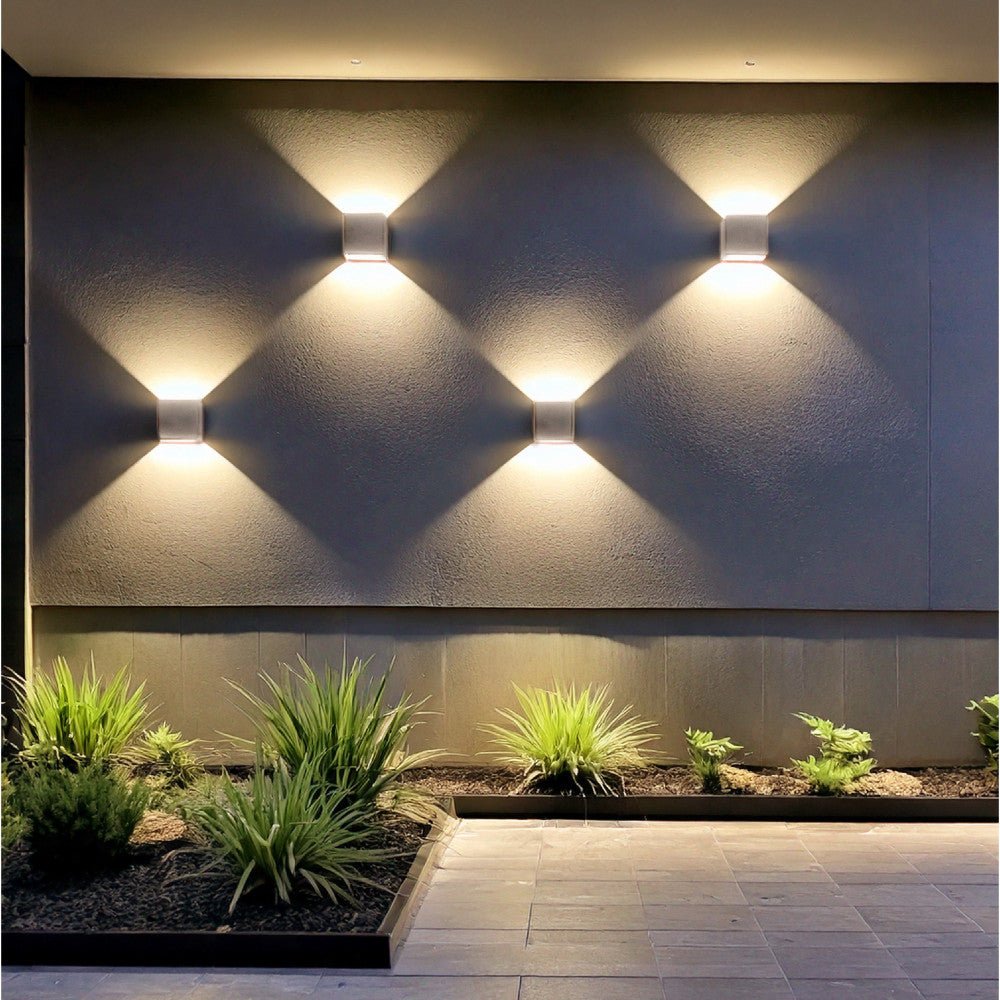 Lumo Cube Wit - Wandarmatuur zonder lichtbron - Excl 1xG9 - IP65 Wandlampen LED.nl