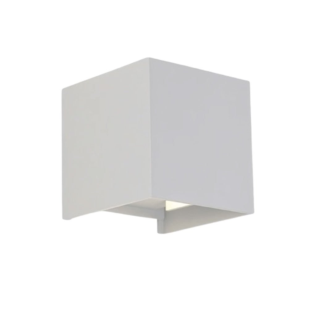 Lumo Cube Wit - Wandarmatuur zonder lichtbron - Excl 1xG9 - IP65 Wandlampen LED.nl