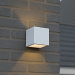 Lumo Cube Wit - Wandarmatuur zonder lichtbron - Excl 1xG9 - IP65 Wandlampen LED.nl