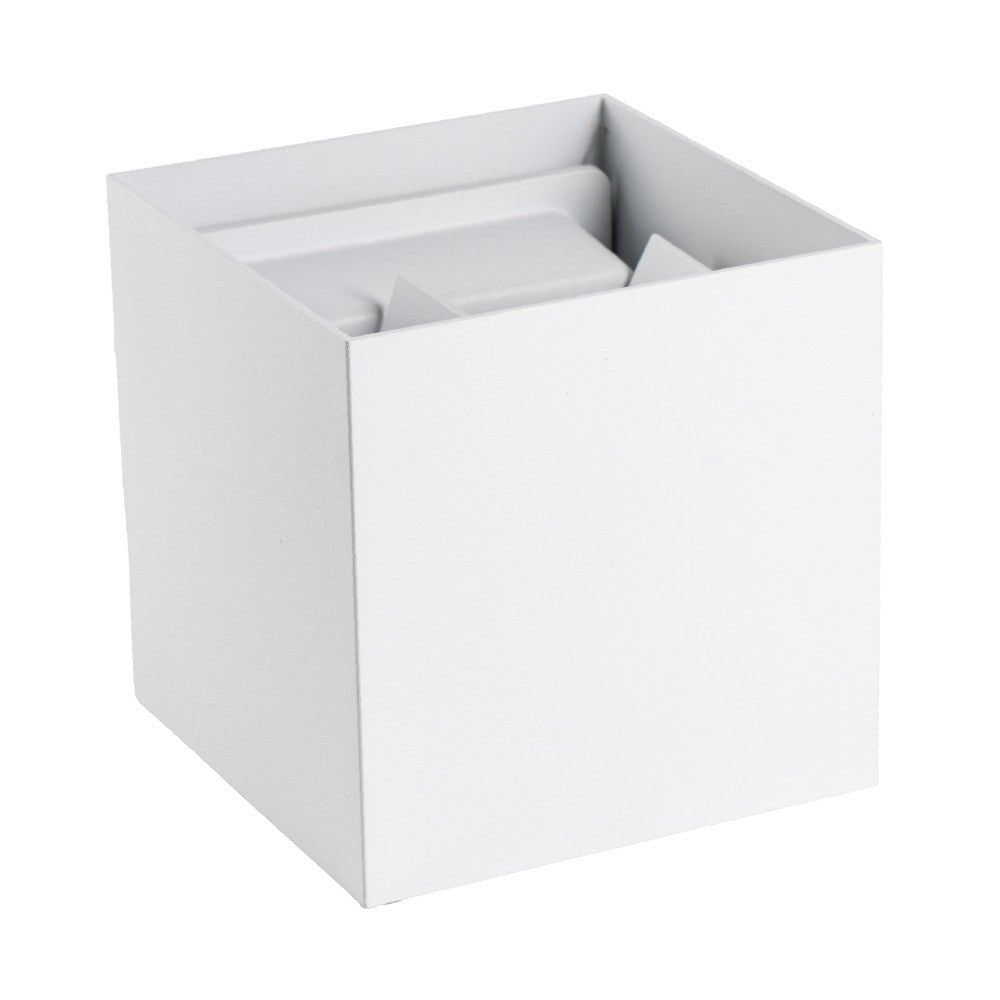 Lumo Cube Wit - Wandarmatuur zonder lichtbron - Excl 1xG9 - IP65 Wandlampen LED.nl