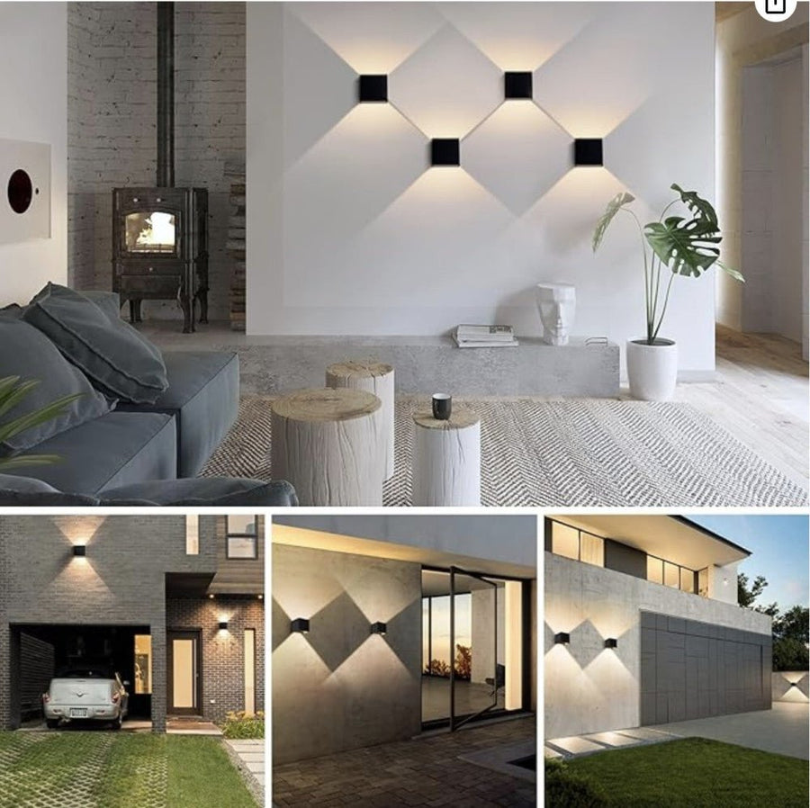 Lumo Cube Black – Wandleuchte ohne Leuchtmittel – ohne 1xG9 – IP65 - LED.de