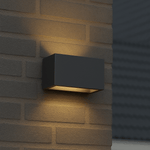 Lumo Recta Antraciet - Wandarmatuur zonder lichtbron - Excl 2xG9 - IP65 Wandlampen LED.nl