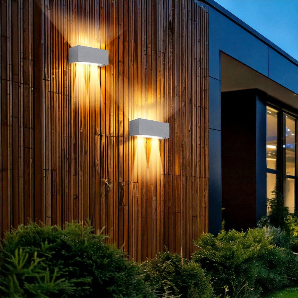 Lumo Recta Wit - Wandarmatuur zonder lichtbron - Excl 2xG9 - IP65 Wandlampen LED.nl