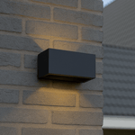 Lumo Recta Zwart - Wandarmatuur zonder lichtbron - Excl 2xG9 - IP65 Wandlampen LED.nl