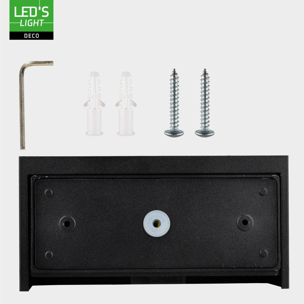 Lumo Recta Zwart - Wandarmatuur zonder lichtbron - Excl 2xG9 - IP65 Wandlampen LED.nl