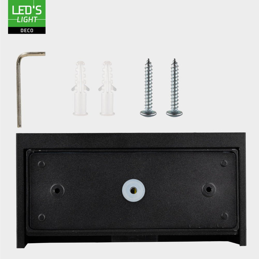 Lumo Recta Zwart - Wandarmatuur zonder lichtbron - Excl 2xG9 - IP65 Wandlampen LED.nl