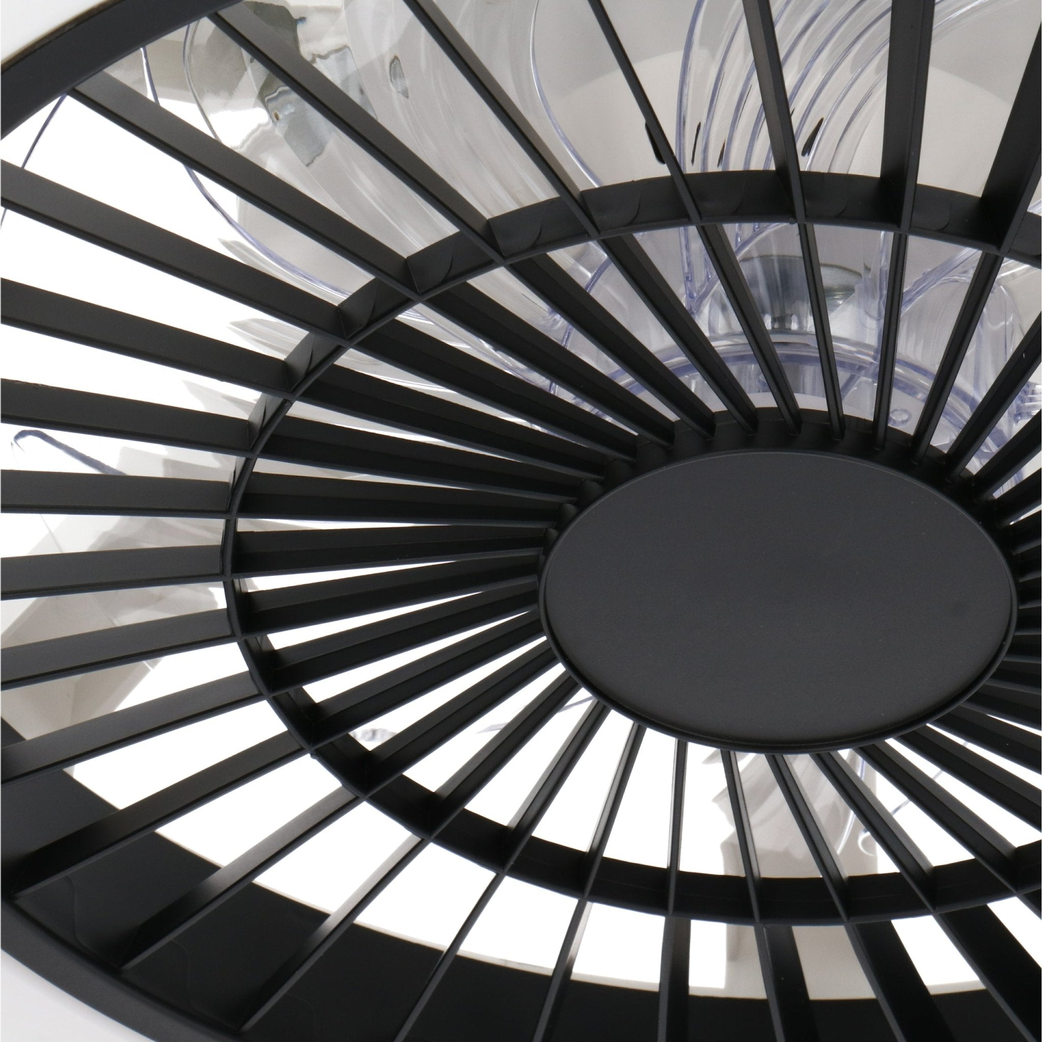 Proventa Premium Plafondventilator met lamp 60 cm - Zomer- en winterstand met afstandsbediening - Zwart Plafondventilatoren LED.nl