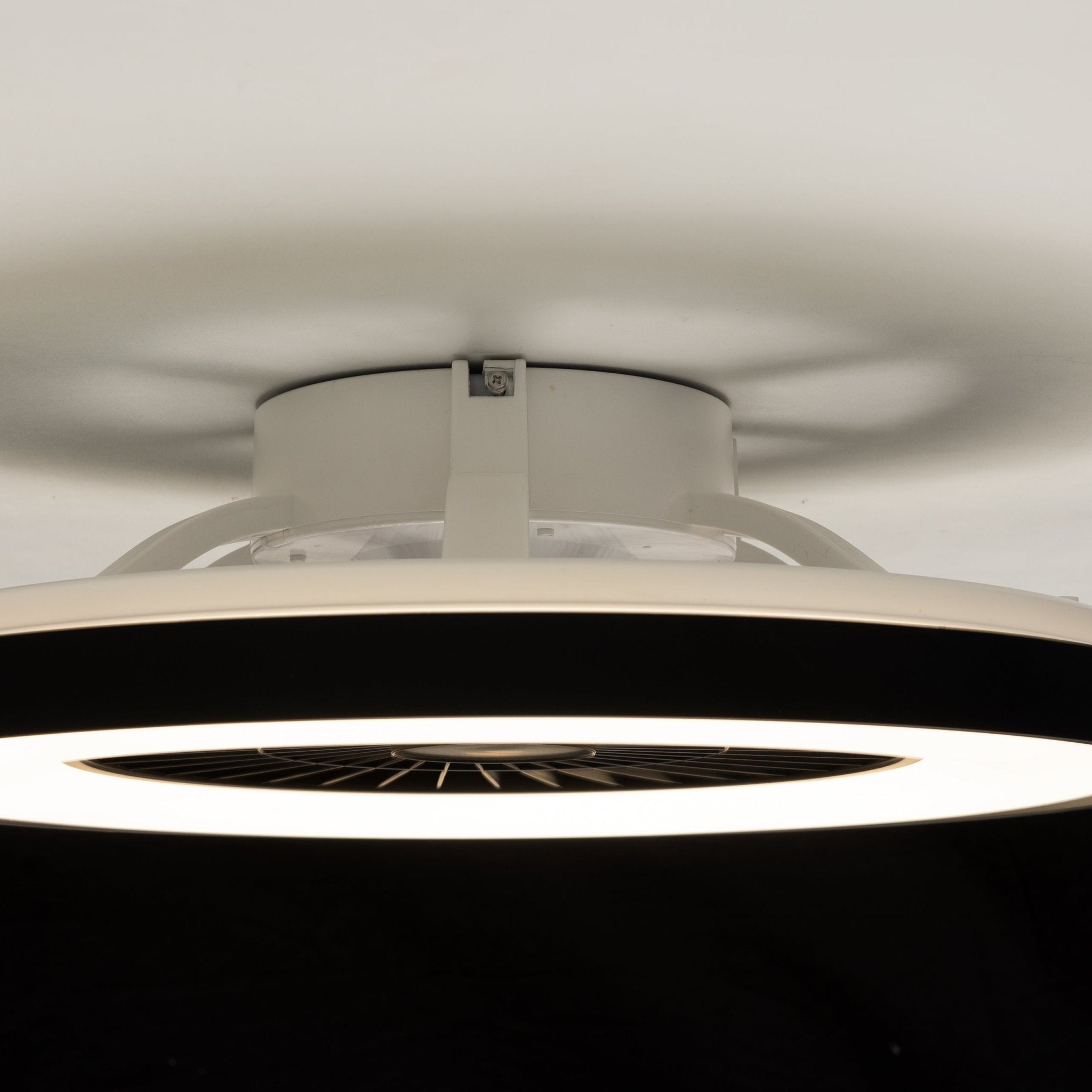 Proventa Premium Plafondventilator met lamp 60 cm - Zomer- en winterstand met afstandsbediening - Zwart Plafondventilatoren LED.nl