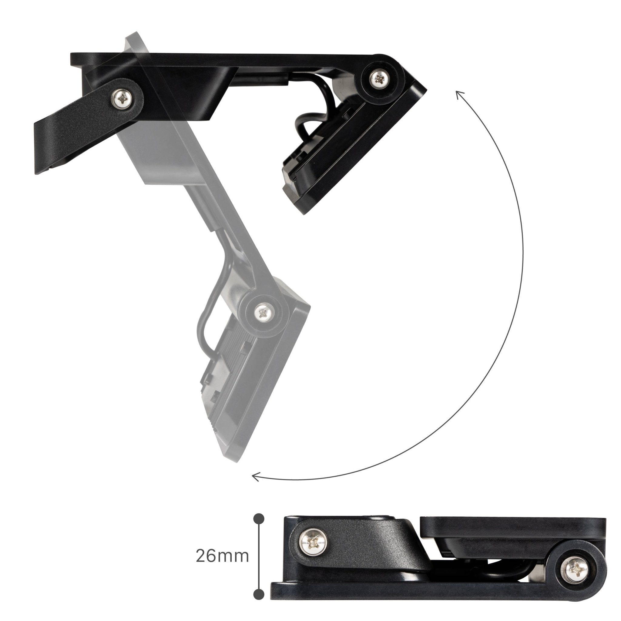 Slim Solar LED Buitenlamp 1600 lm met sensor - Bewegingssensor en nachtsensor - Draadloos - Zwart Buitenlampen LED.nl