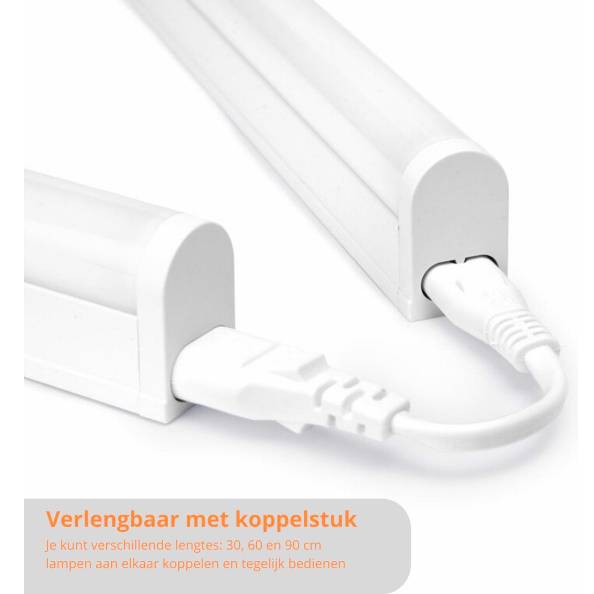 Complete LED Onderbouwverlichting 86 cm - Met koppelstuk en voeding - 4000K LED.nl
