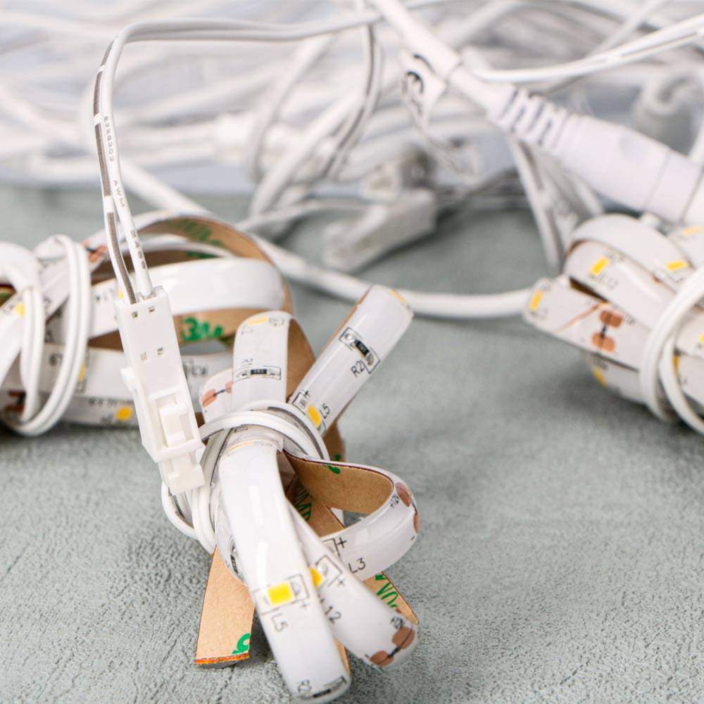 LED's Light Complete LED Trapverlichting set - 15 treden x 80 cm - Lengte aanpasbaar - Koud wit licht Trapverlichting LED.nl