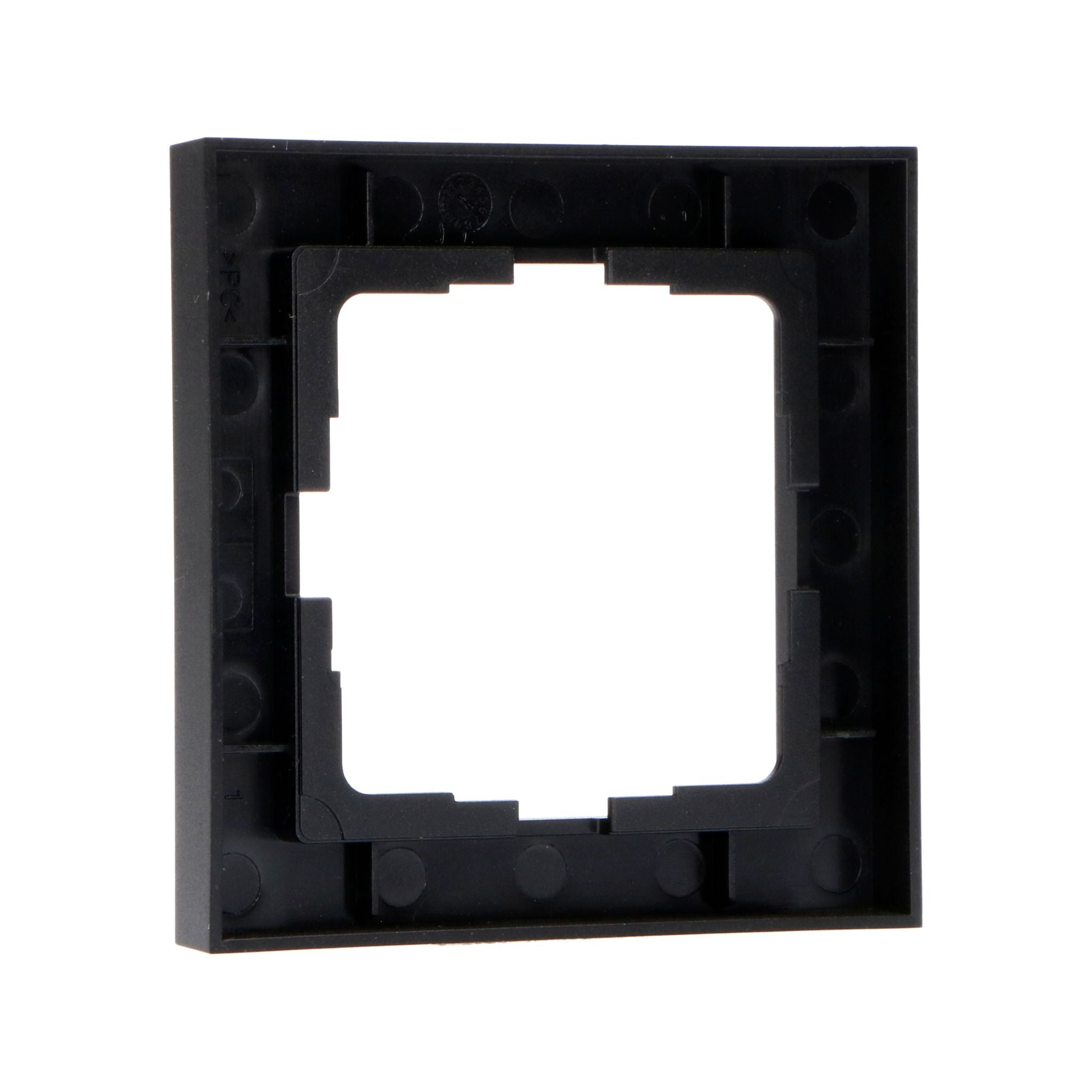 Enkel frame zwart voor wandcontactdoos - 55 x 55 mm Stekkers LED.nl