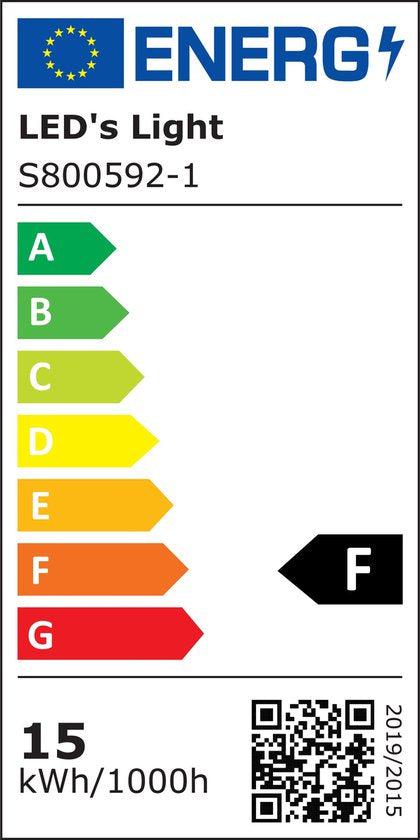 LED's Light Universele Plafondlamp 1500 - Geschikt voor badkamer IP44 - Warm wit (3000K) - 30 cm Plafondlampen LED.nl