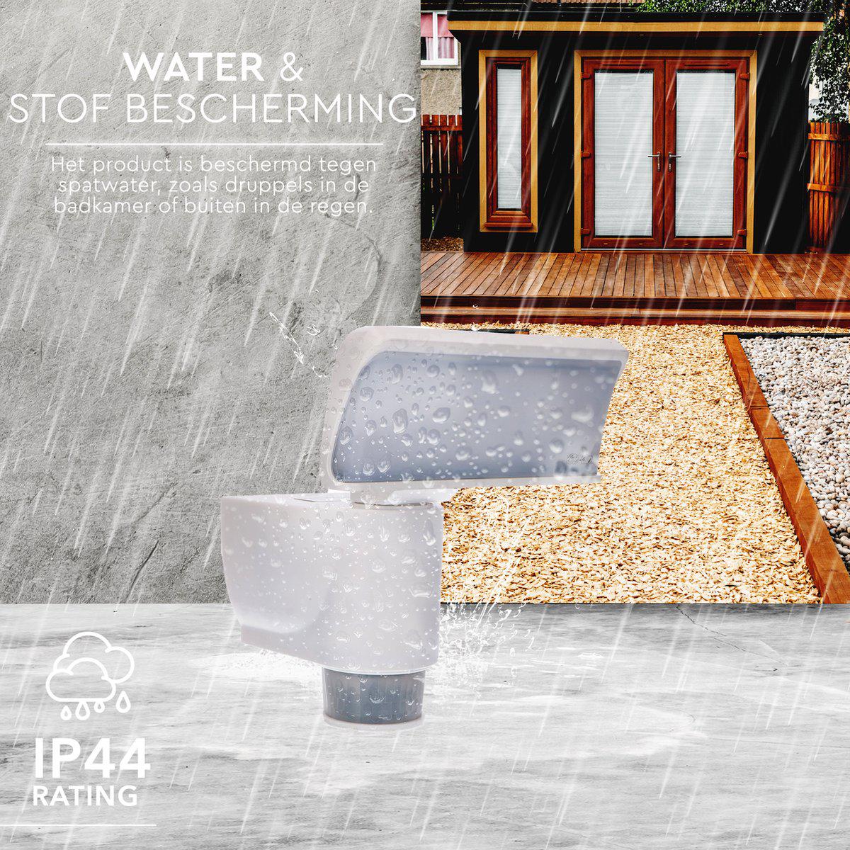 LED Buitenlamp met bewegingssensor - Licht volgt beweging - Kantelbaar - IP44 - Wit Buitenlampen LED.nl