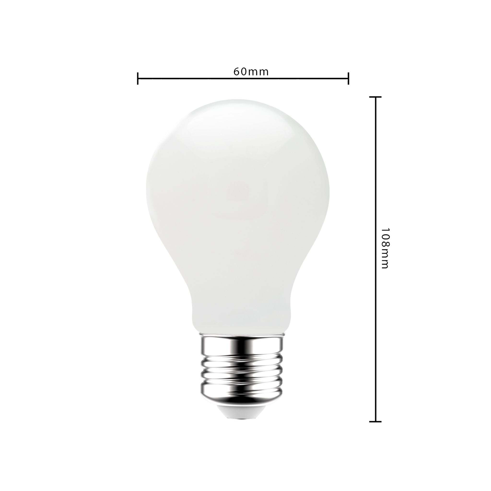 LED Filament Lamp E27 - Melkglas - Warm wit - 7W vervangt 60W LED Filament Lampen LED.nl