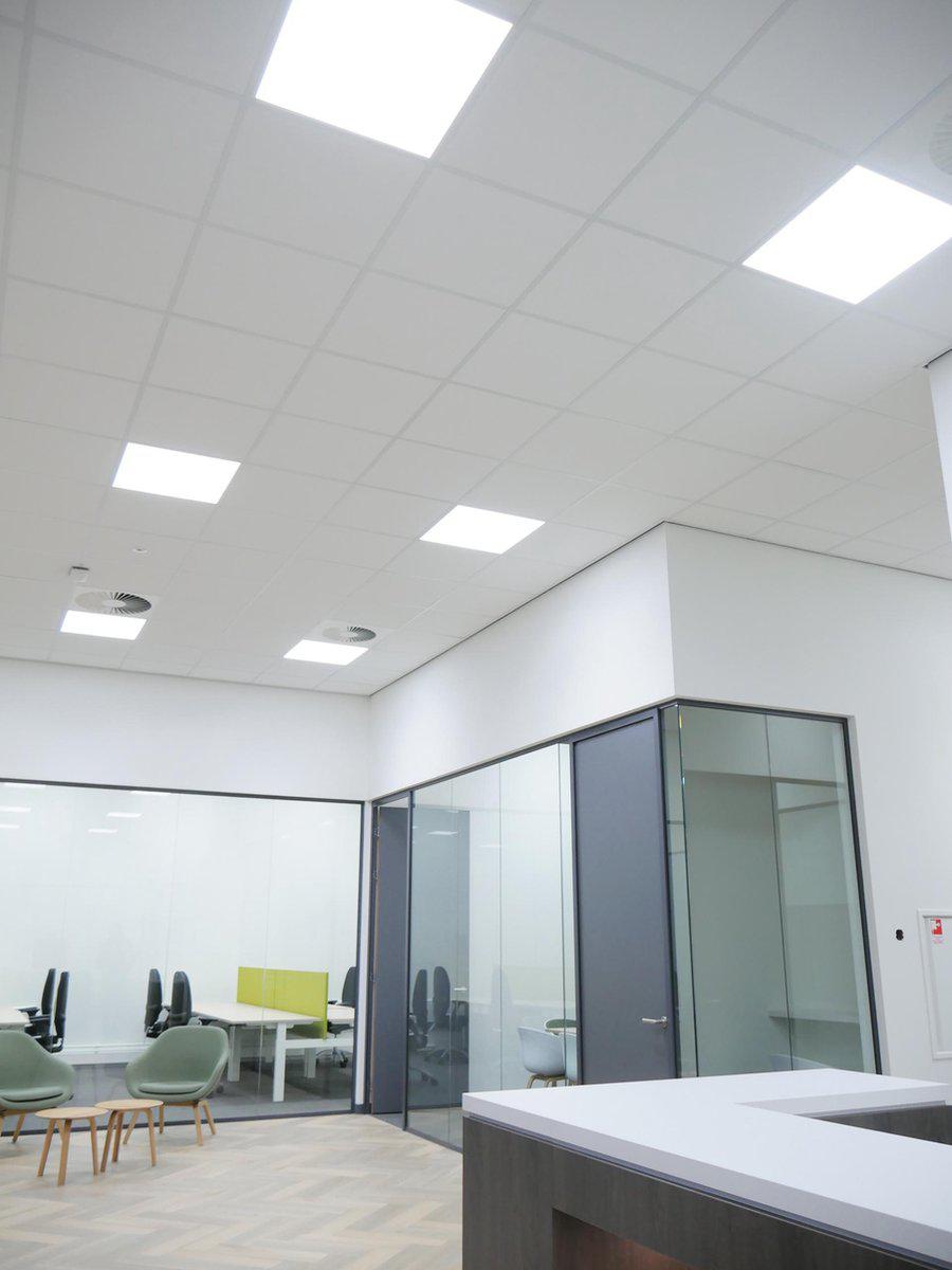 4PACK LED's Light Panelen vierkant 595x595mm - Compleet universeel paneel met driver - 40W - 4 stuks Panelen LED.nl