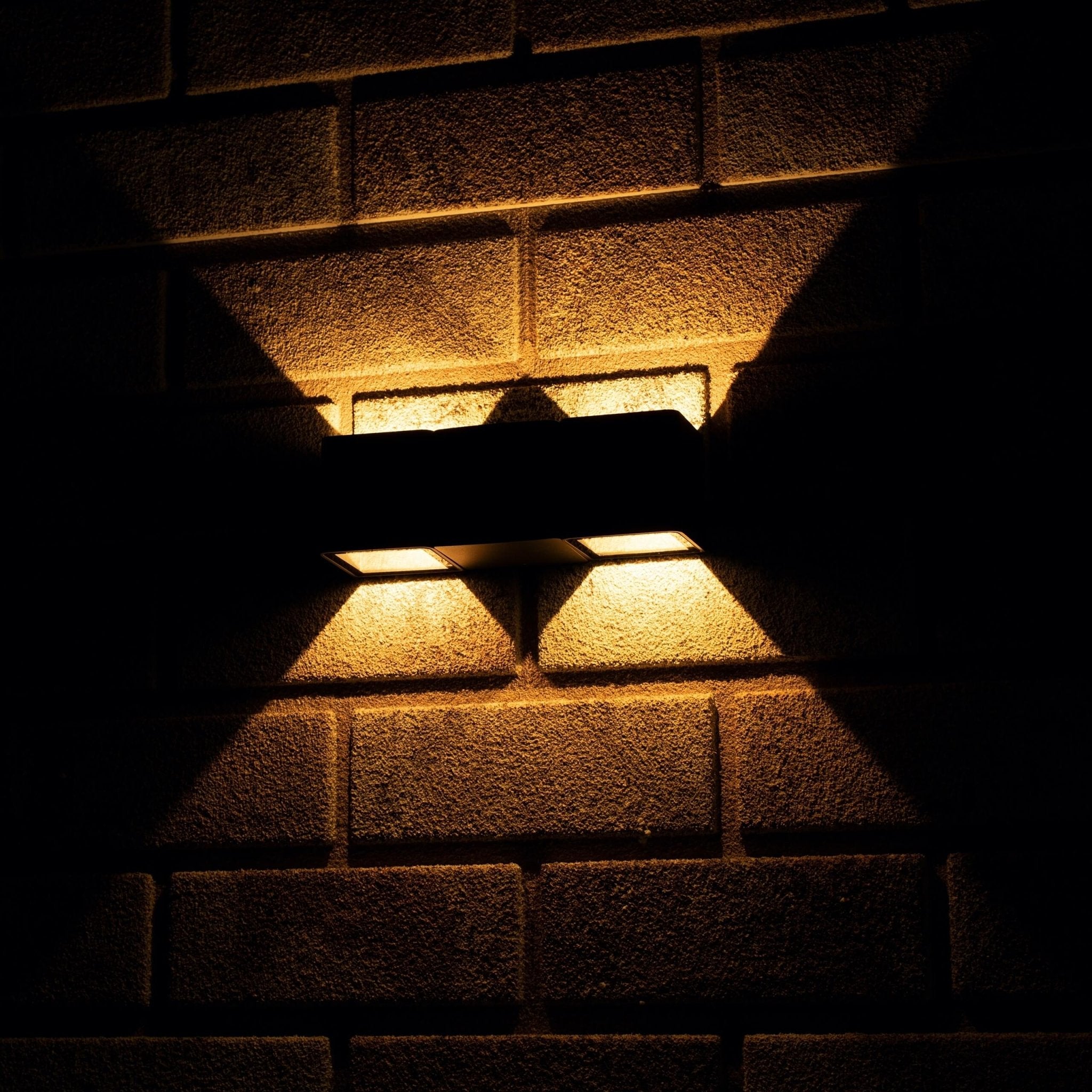 LED's Light 4-lichts Wandlamp Buiten - Model Aversa - Warm wit - IP54 waterdicht - Antraciet Wandlampen LED.nl