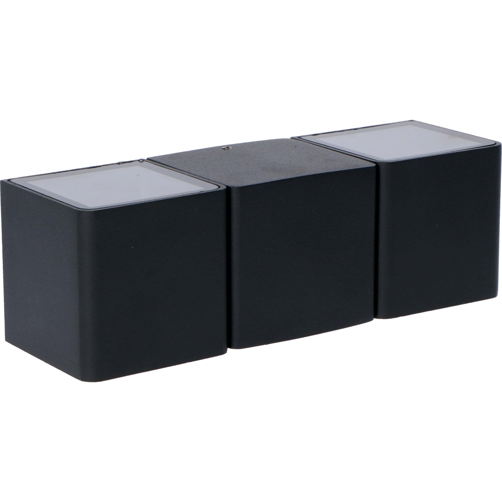 LED's Light 4-lichts Wandlamp Buiten - Model Aversa - Warm wit - IP54 waterdicht - Antraciet Wandlampen LED.nl