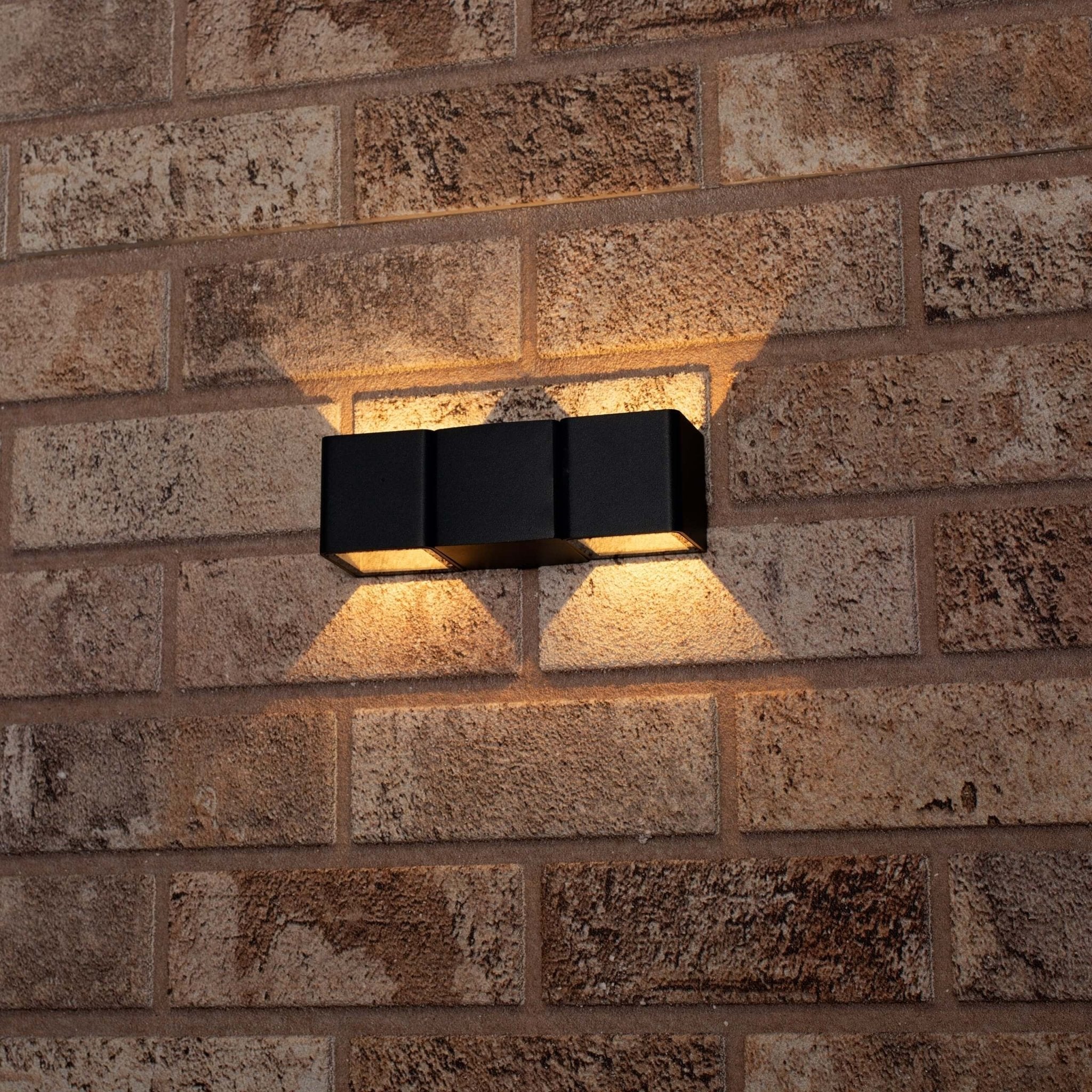 LED's Light 4-lichts Wandlamp Buiten - Model Aversa - Warm wit - IP54 waterdicht - Antraciet Wandlampen LED.nl