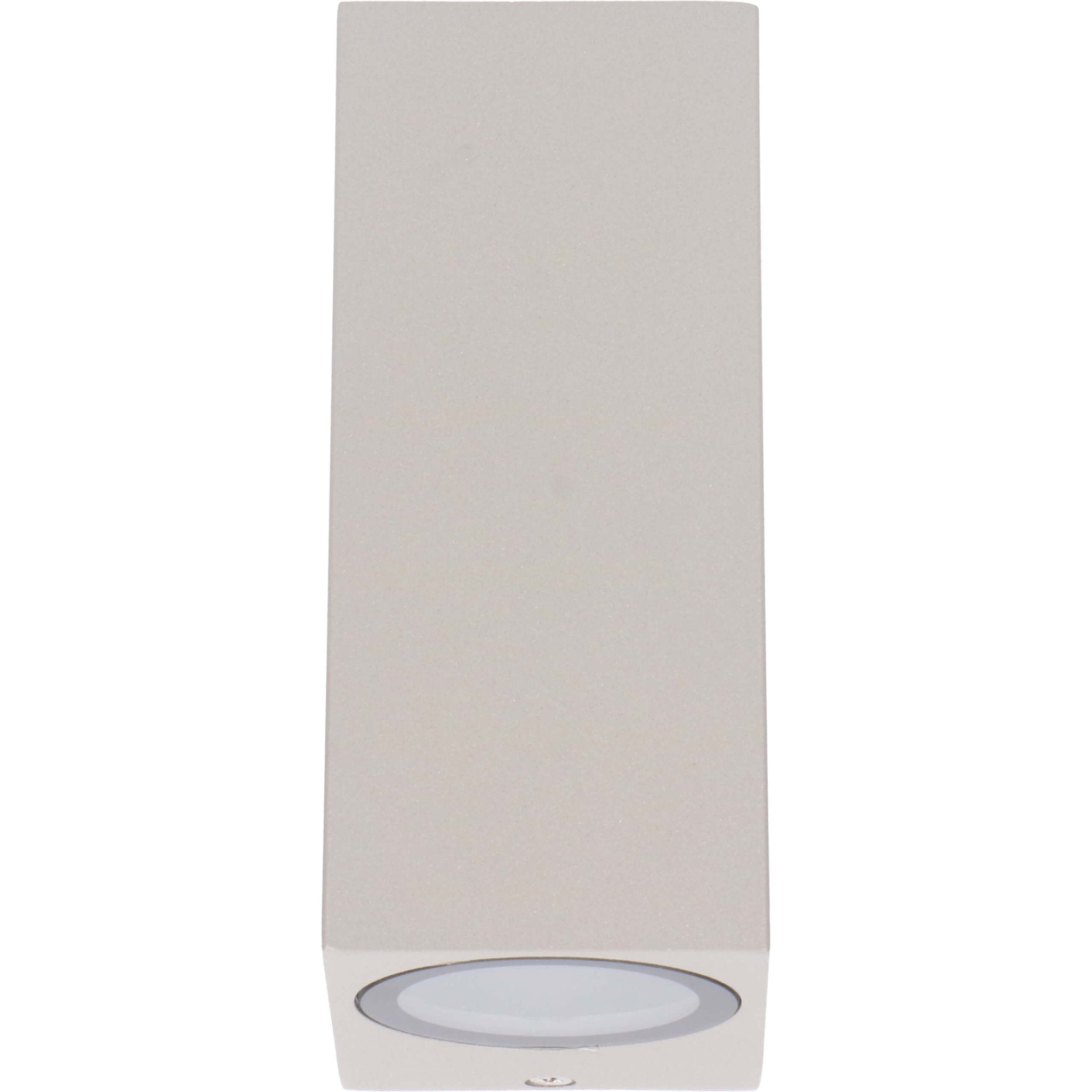 LED's Light LED Buitenlamp met GU10 fitting - Rechthoek - IP44 - Grijs - Model Milaan Wandlampen LED.nl