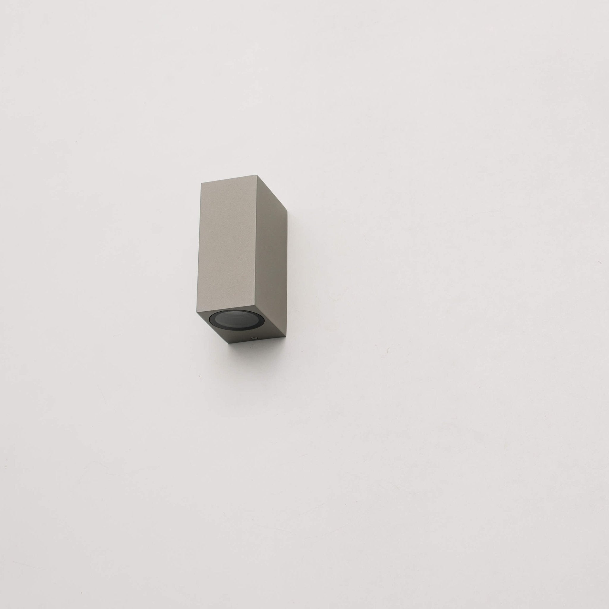 LED's Light LED Buitenlamp met GU10 fitting - Rechthoek - IP44 - Grijs - Model Milaan Wandlampen LED.nl