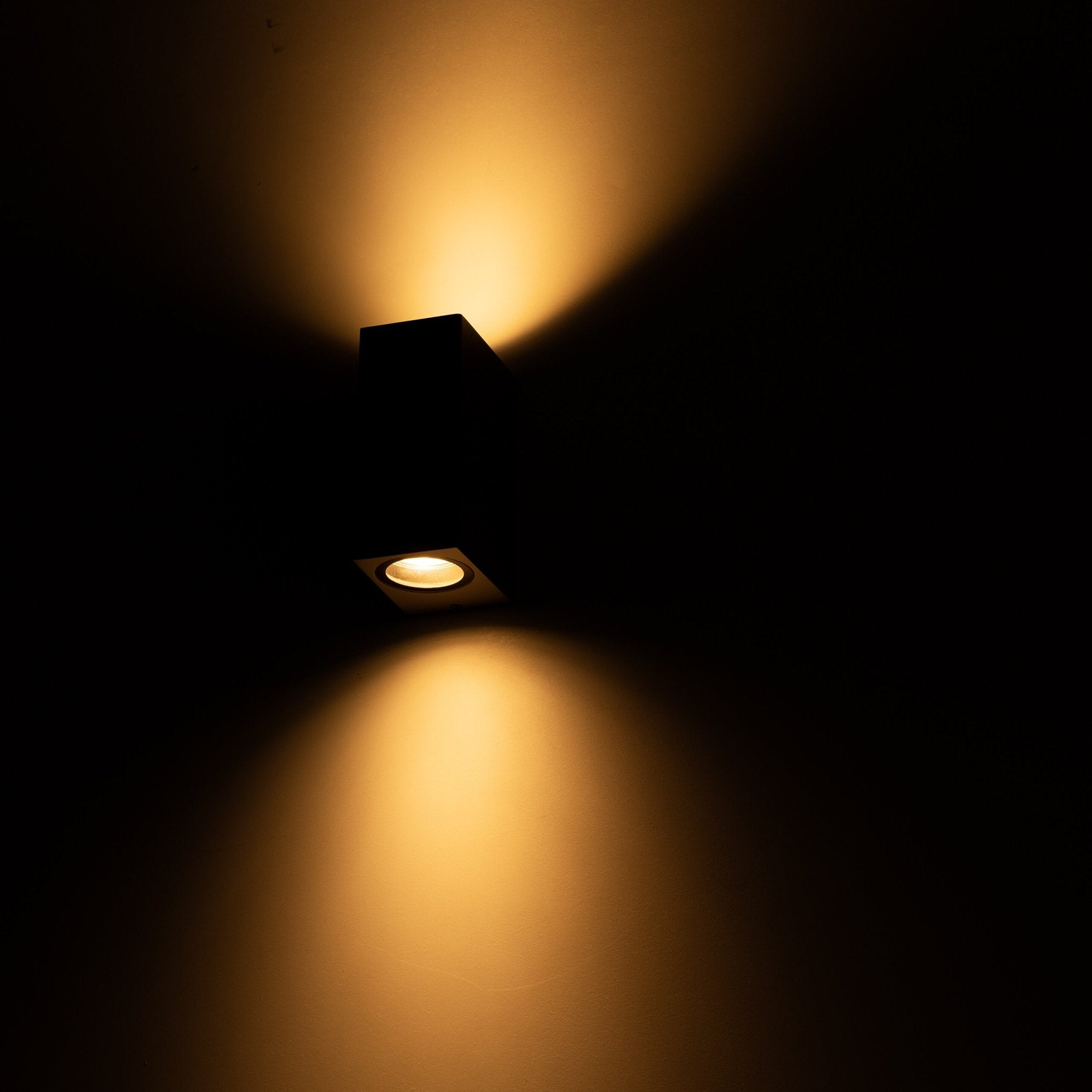 LED's Light LED Buitenlamp met GU10 fitting - Rechthoek - IP44 - Grijs - Model Milaan Wandlampen LED.nl