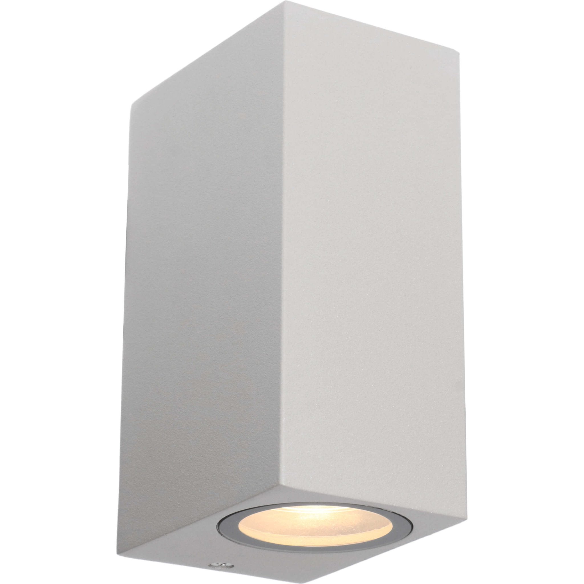 LED's Light LED Buitenlamp met GU10 fitting - Rechthoek - IP44 - Grijs - Model Milaan Wandlampen LED.nl