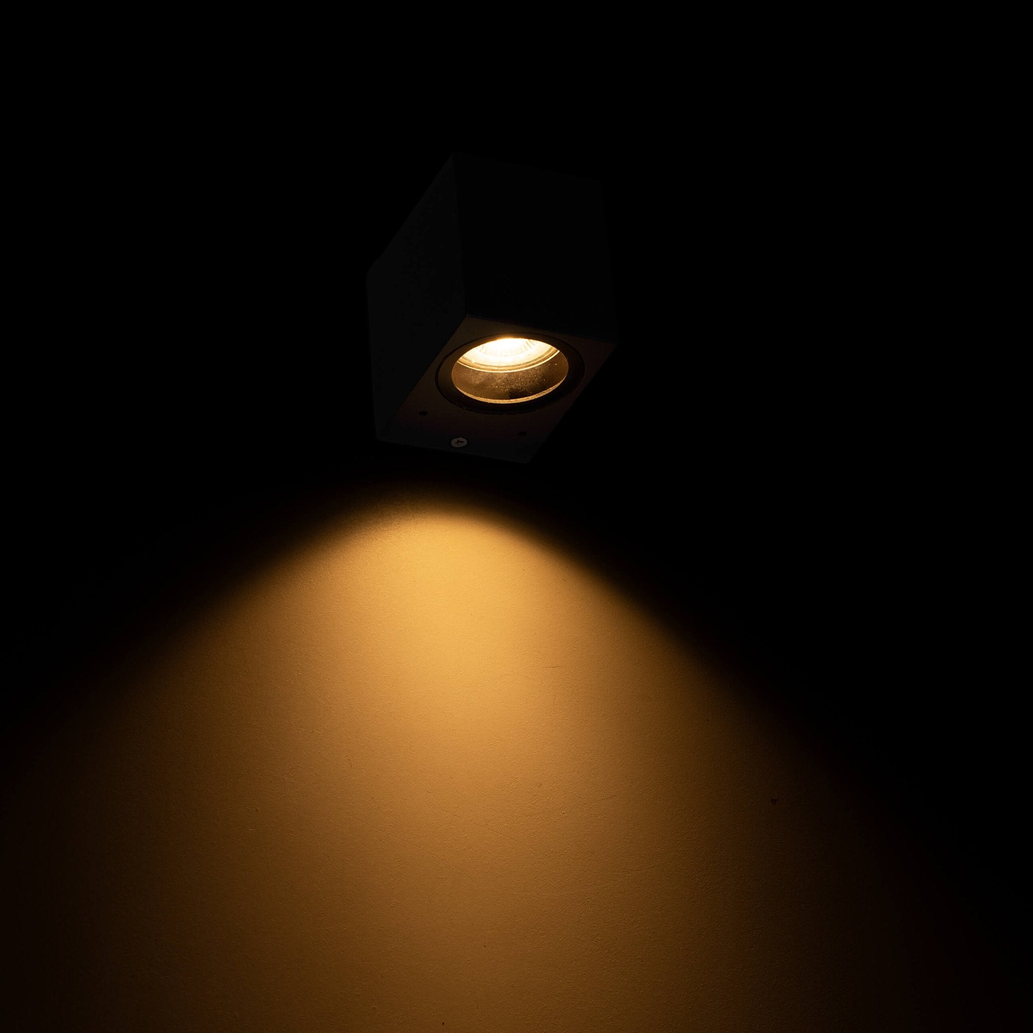 NØRD Down - LED's Light LED Wandlamp Buiten met GU10 fitting - Vierkant - IP44 - Antraciet - Model Rome Wandlampen LED.nl