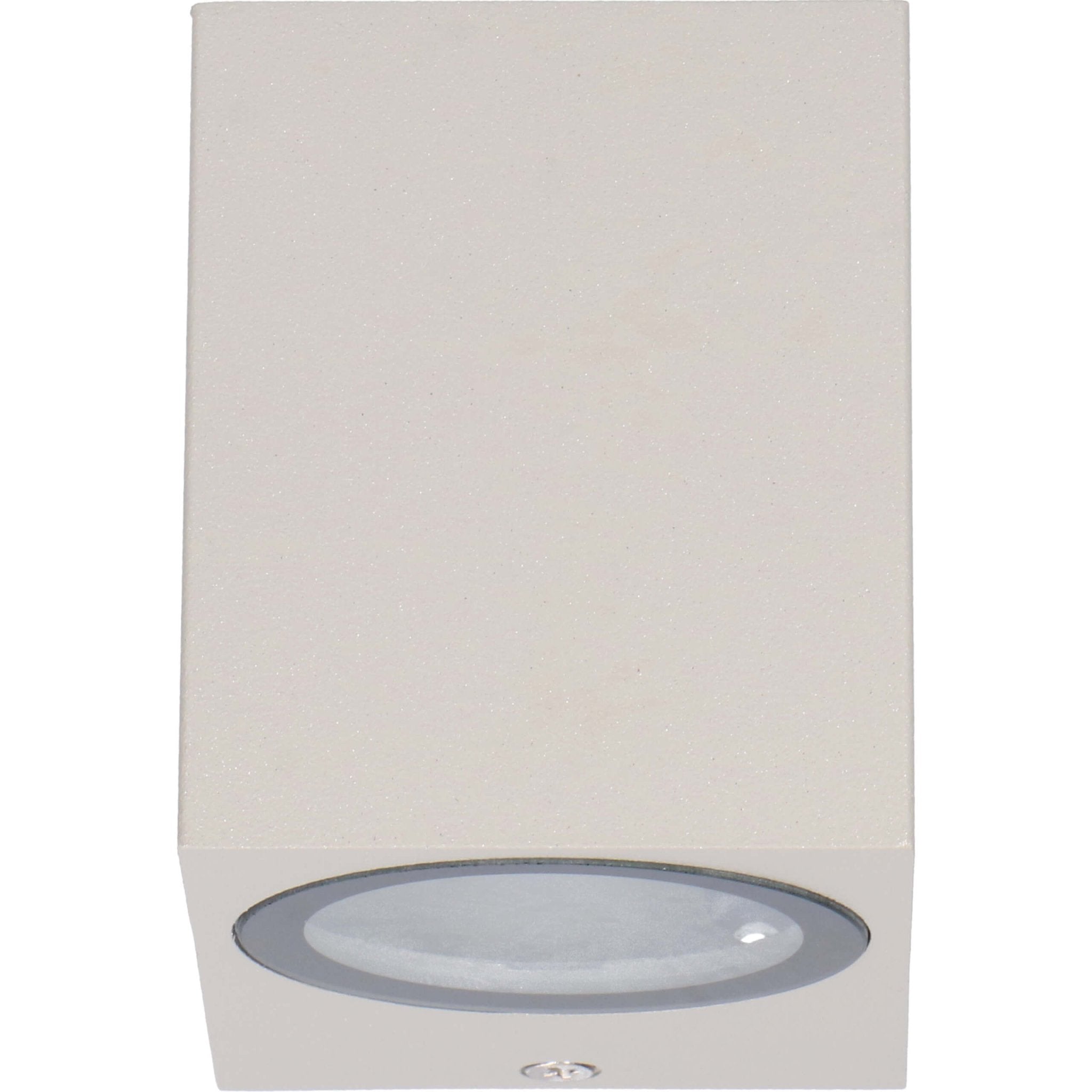 NØRD Down - LED Wandlamp buiten met GU10 fitting - Rome - Vierkant - IP44 - Grijs Wandlampen LED.nl