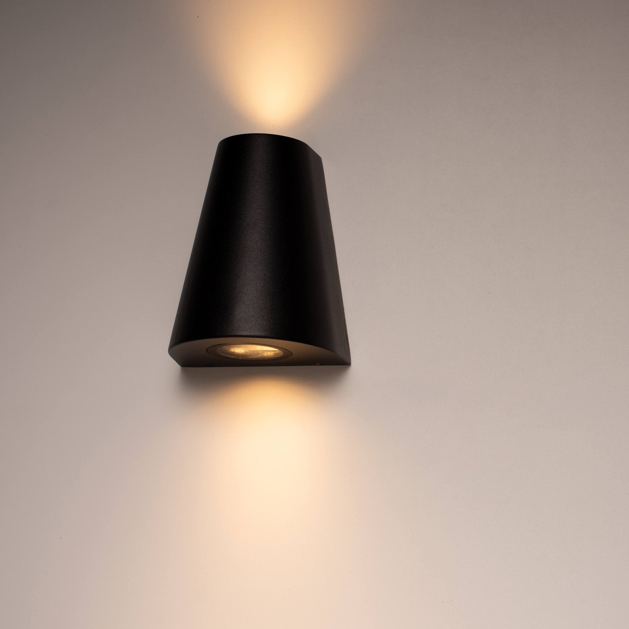 LED's Light LED Wandlamp Buiten - Vaas met 2 lichtpunten - Model Como - IP44 - Antraciet Wandlampen LED.nl