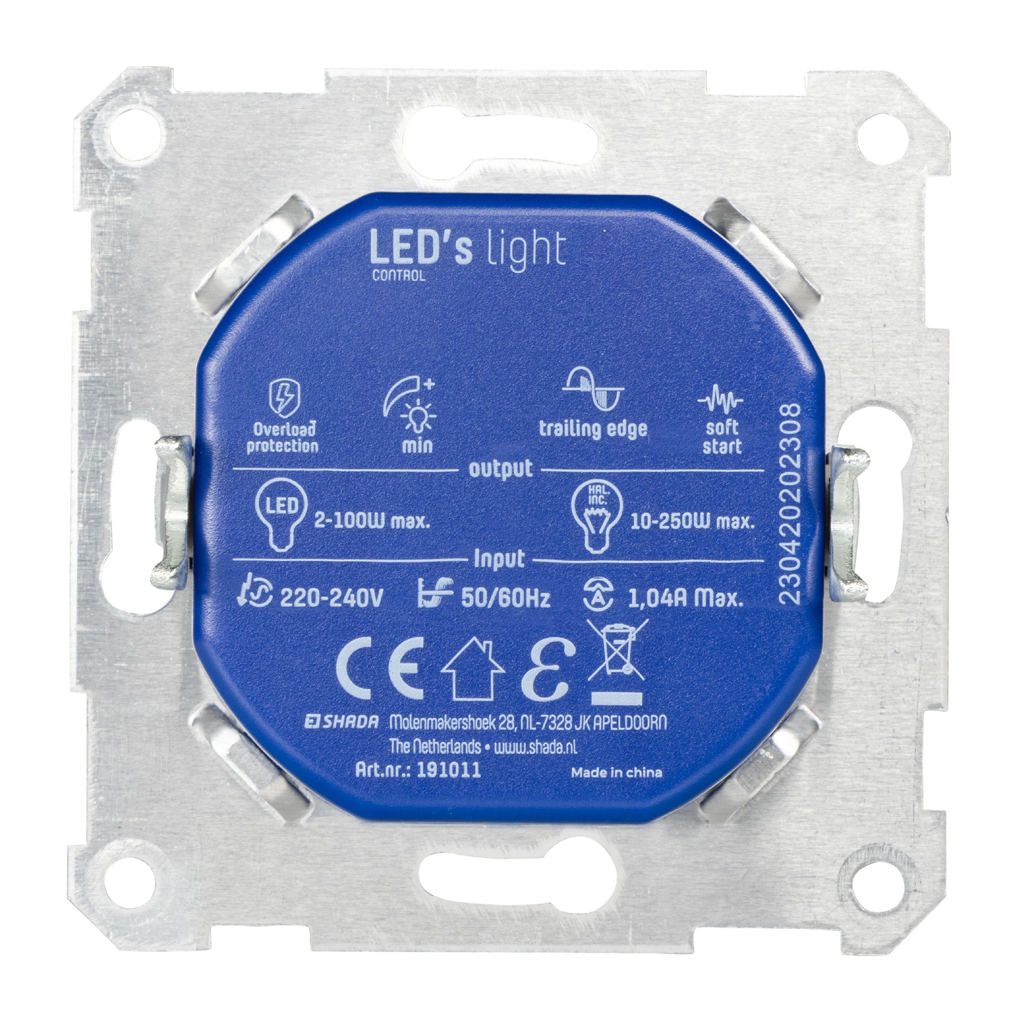 LED's Light Universele LED dimmer - 2 tot 250W - Fase afsnijding Dimmers LED.nl