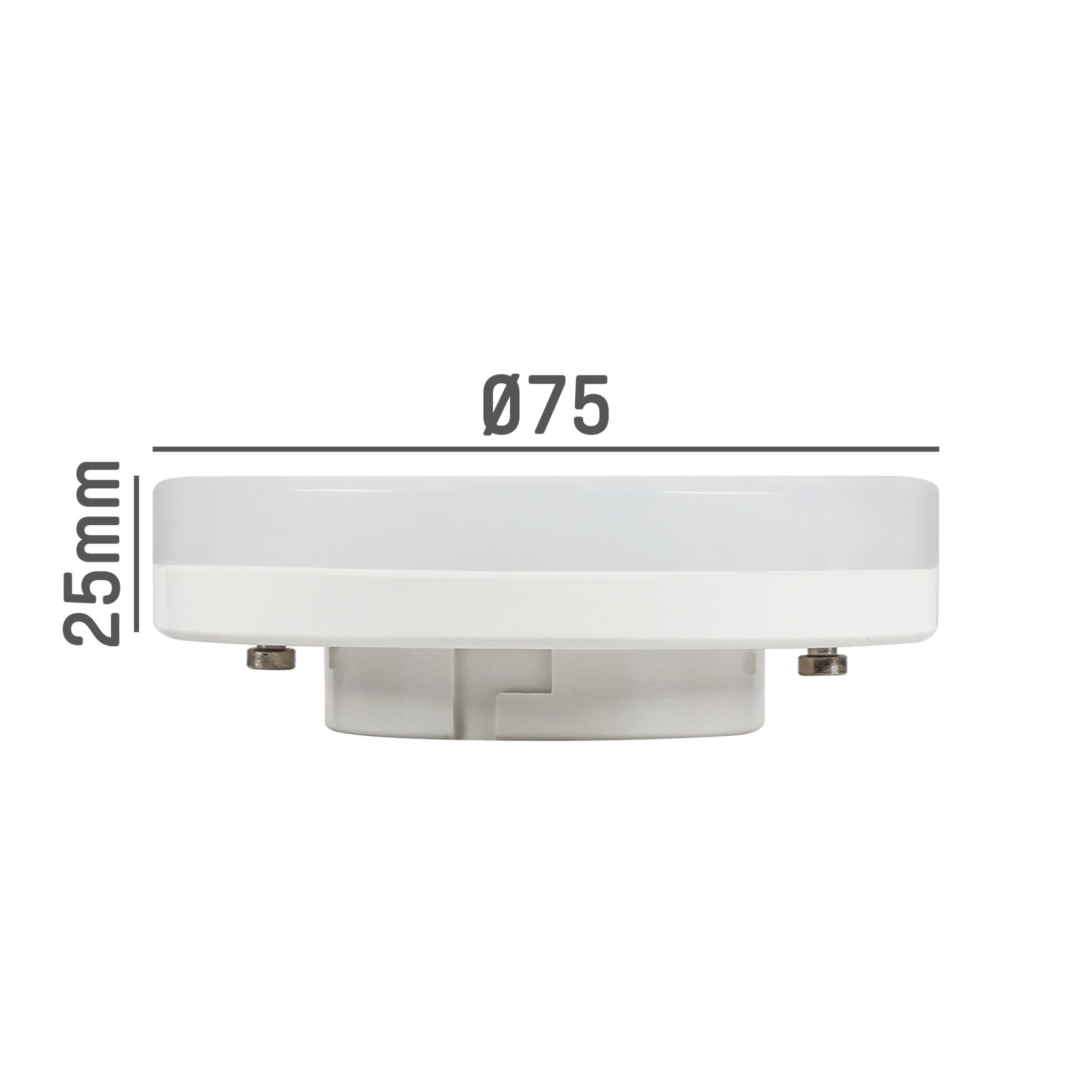 LongLife LED Lamp GX53 - Dimbaar warm wit licht - 6W vervangt 48W - 2700K Dimbare lampen LED.nl