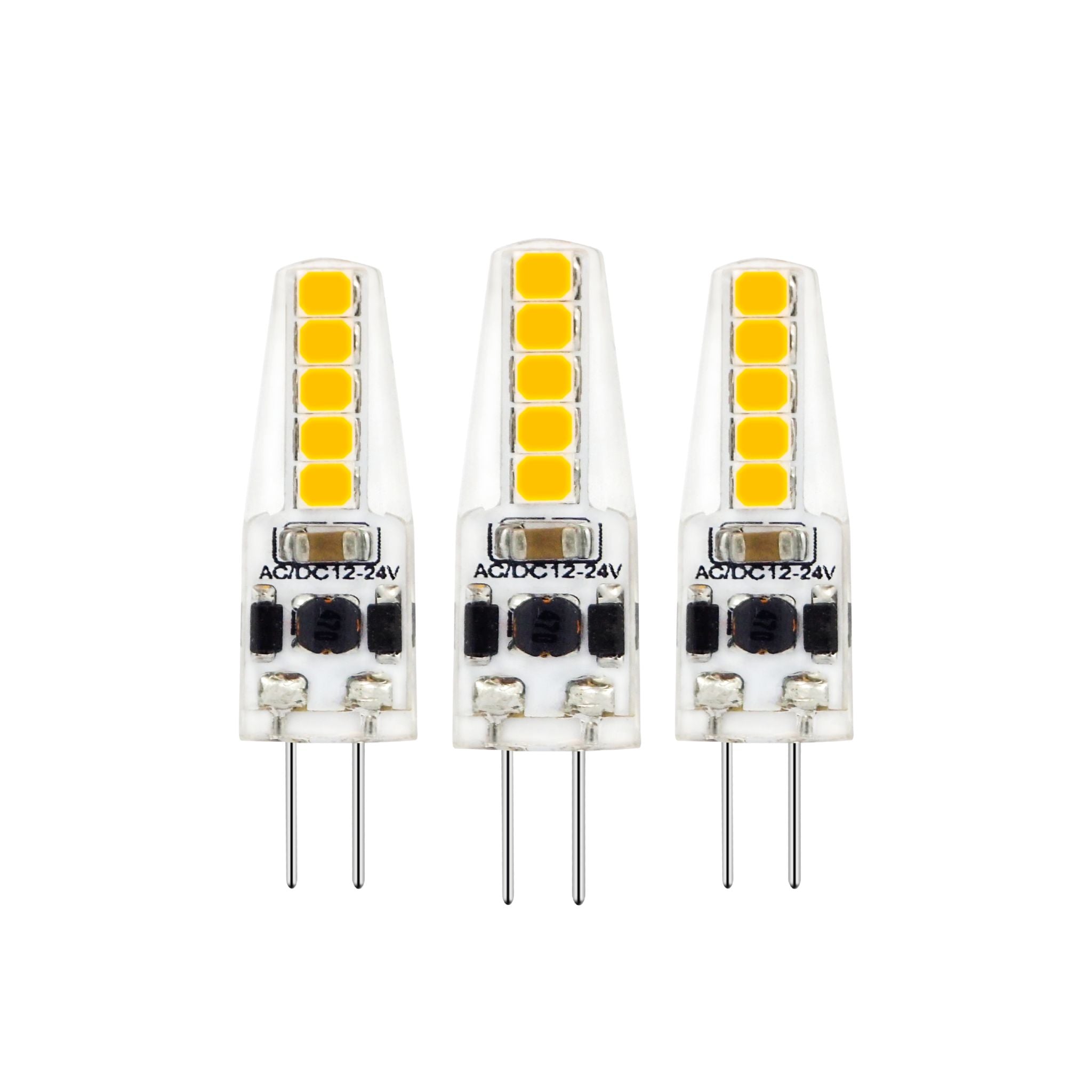 LongLife LED Steeklamp G4 - 12V - Dimbaar warm wit licht - 1.9W (20W) - 3 lampjes Dimbare steeklampjes LED.nl