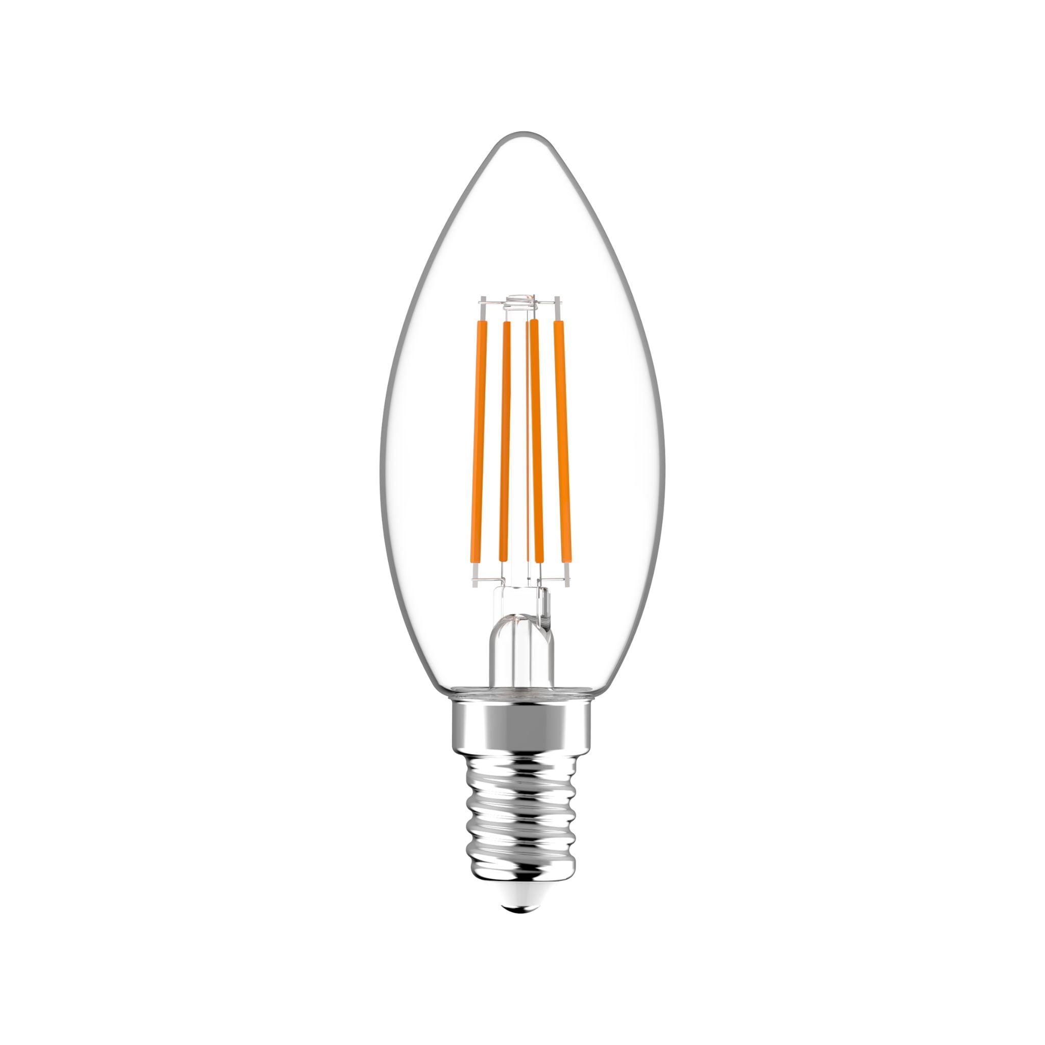 ProDim LED Filament Kaarslamp E14 - Helder - Dimbaar warm wit licht - 4.5W (40W) Dimbare filament lampen LED.nl