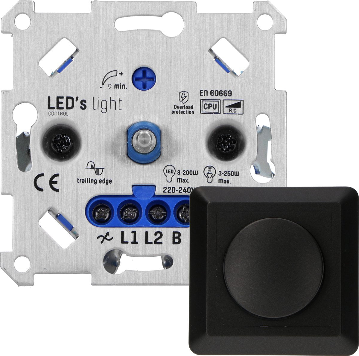 Premium Universele LED dimmer complete set zwart kopen? - LED.nl
