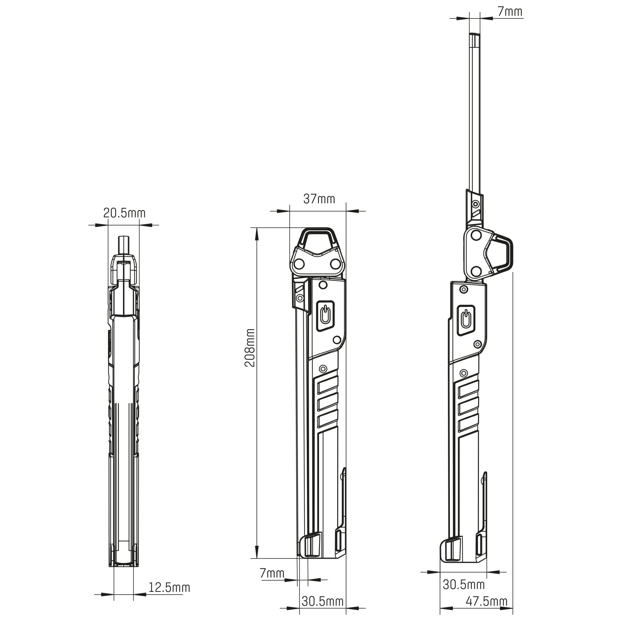 LED's Work Oplaadbare Looplamp 500 - Inspectielamp - Inklapbaar & Draadloos - Met magneet en haak Bouwlampen Led.nl