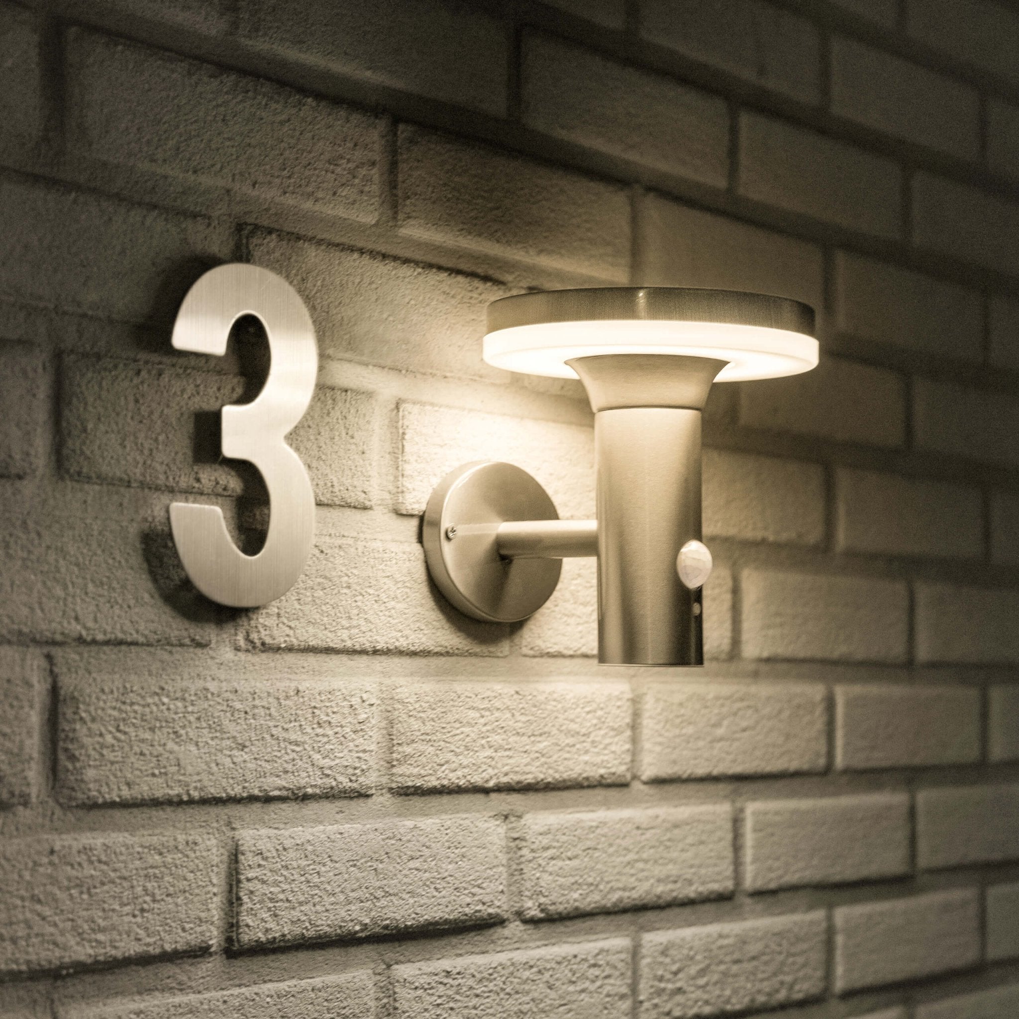 RVS Solar LED Buitenlamp met bewegingssensor - Draadloos - 3 standen - Zilver Buitenlampen LED.nl